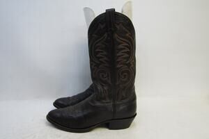 Sanders Mens Size 8.5 D Brown Leather Western Cowboy Boots
